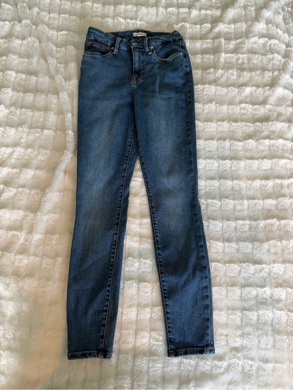 Good American Good Legs Skinny Jeans Size 2/26 Blue004 High Rise